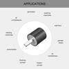 4 шт., черные виброизоляторы M4 M6 M8, демпфер с резьбой, практичные резиновые крепления, водяные насосы