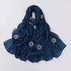 Рамадан Мусульманский Шифоновый Однотонный Хиджаб Шарф Женский Высокое Качество Однотонный Внутренний Платок на Голову Женский Исламский Мусульманский Повязка на Голову