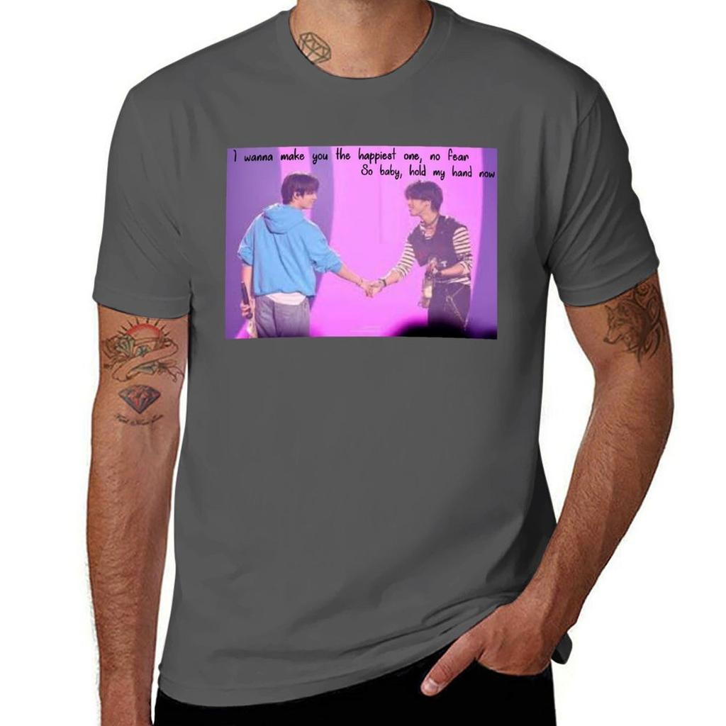 Hold My Hand Minsung Tshirt Casual Street Style Short Sleeve Tee