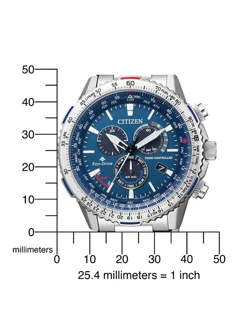 Citizen Silver Fashion Watch Men's CB5000-50L Stainless-Steel Eco-Drive