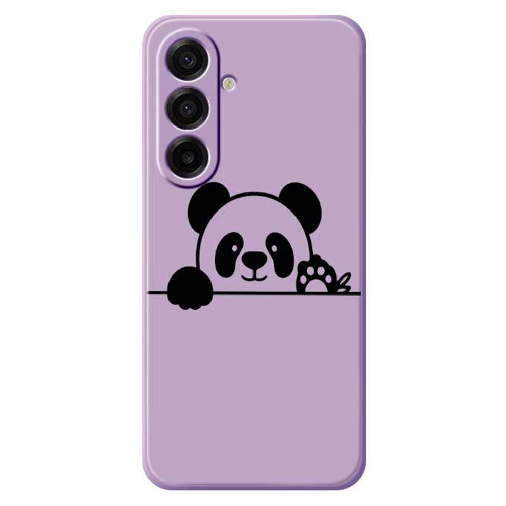 For Samsung Galaxy A17 5G Case Panda Head Pattern Printing Straight Edge TPU Phone Back Cover