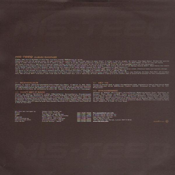 12inch Record MIS-TEEQ - Eye Candy TELP3304P Telstar 2003 Europe Rap & Hip-Hop/R&B Used