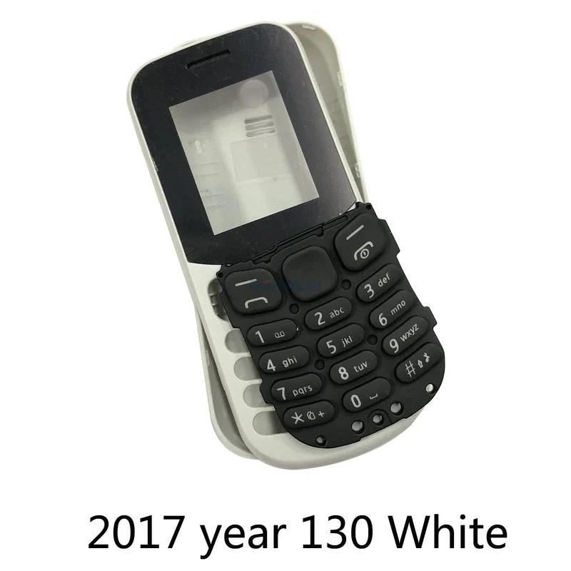 Для Nokia 2017 130 Ta-1017 130 DS RM-1035 rm1122 корпус мобильного телефона задняя крышка батареи полная передняя панель с клавиатурой