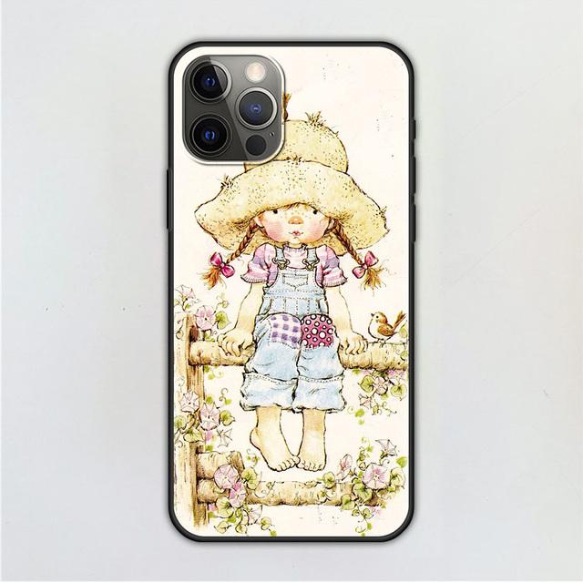 Чехол для мобильного телефона для Iphone 14 12 Mini 11 Pro X Xs Max Xr 8 7 6 6s Plus черный силиконовый чехол из ТПУ Fundas с рисунком Сары Кей