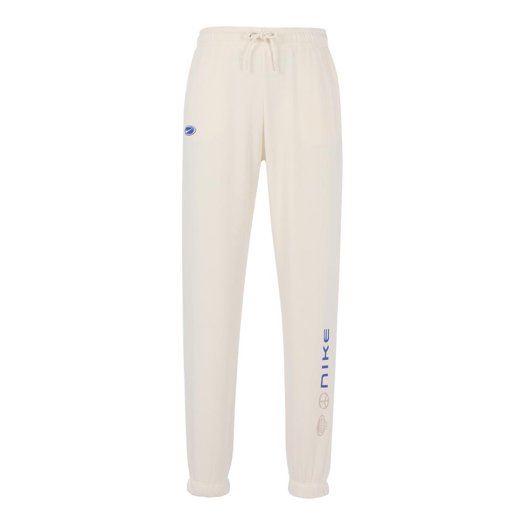 Nike Однотонные спортивные брюки с логотипом и шнурком, женские брюки, бежевые, FB1822-118