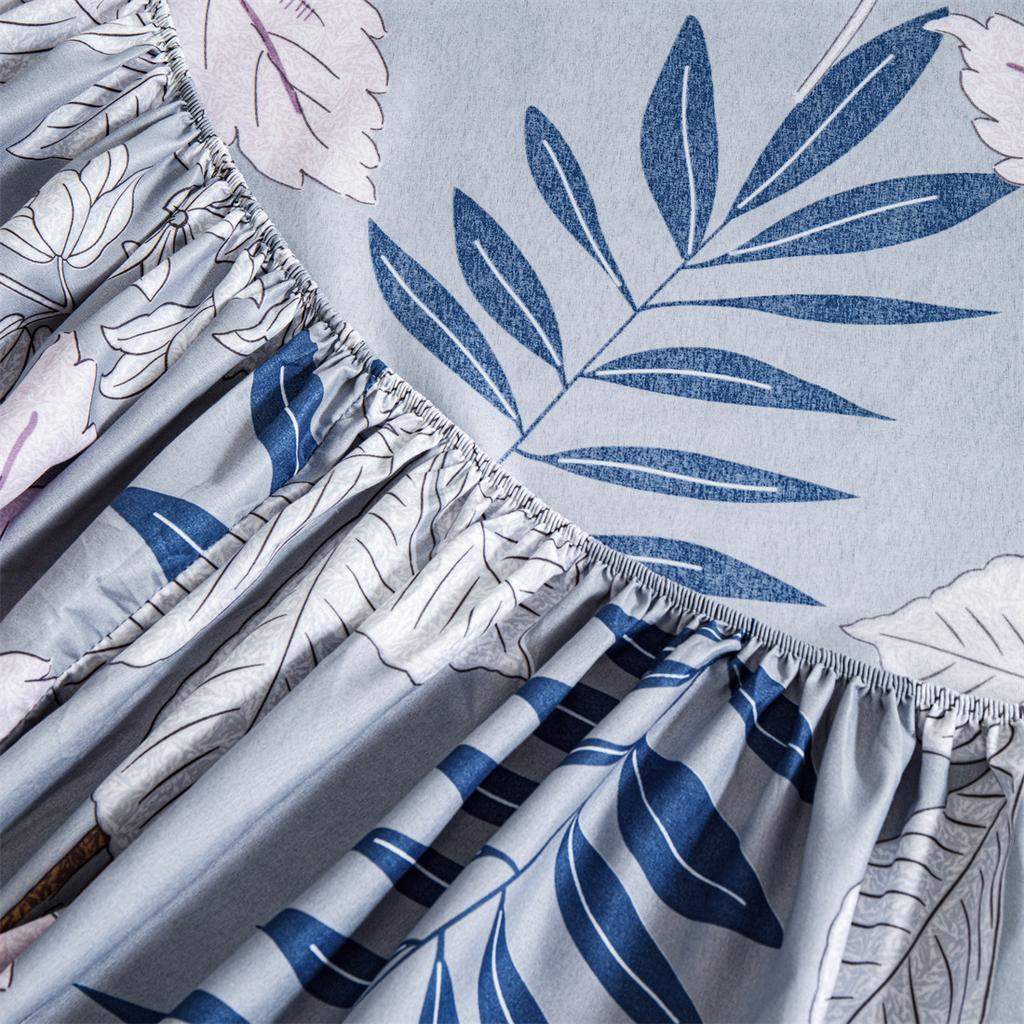 1 шт. Простыня на резинке с принтом, Постельное белье, Без наволочки. для Спальни, Отеля Различные Домашние Украшения