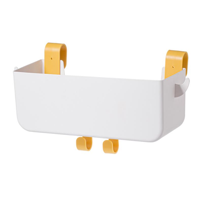 Подвесной органайзер для хранения вещей на тумбочке у кровати в общежитии, вместительная пластиковая корзина для мелочей со съемным крючком