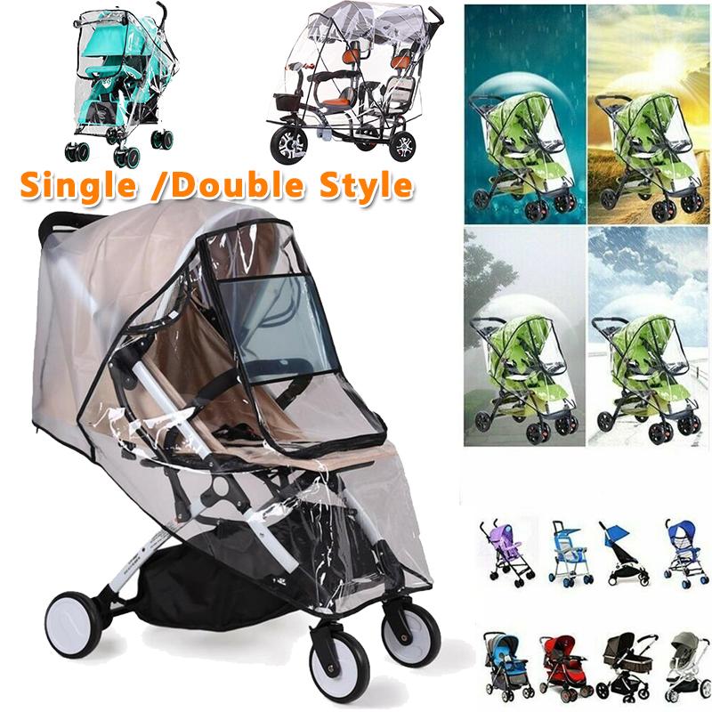 Прозрачный дождевик для детской коляски, дождевик для коляски, водонепроницаемая коляска из ЭВА