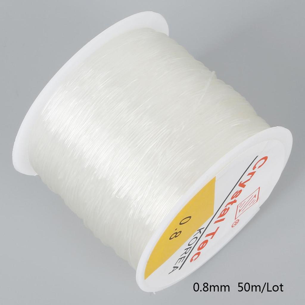 45-100Meter Elastic Line Transparent Crystal Beading Cord String Thread Making DIY Bracelet