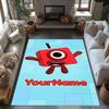 Numberblocks Personalized Name Carpet Design for Entryway Kitchen Hallway Balcony Antislip Carpet Office home decor