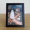 Framed Ghost Picture Ghost Wall Art Decoration Creepy Gothic Picture