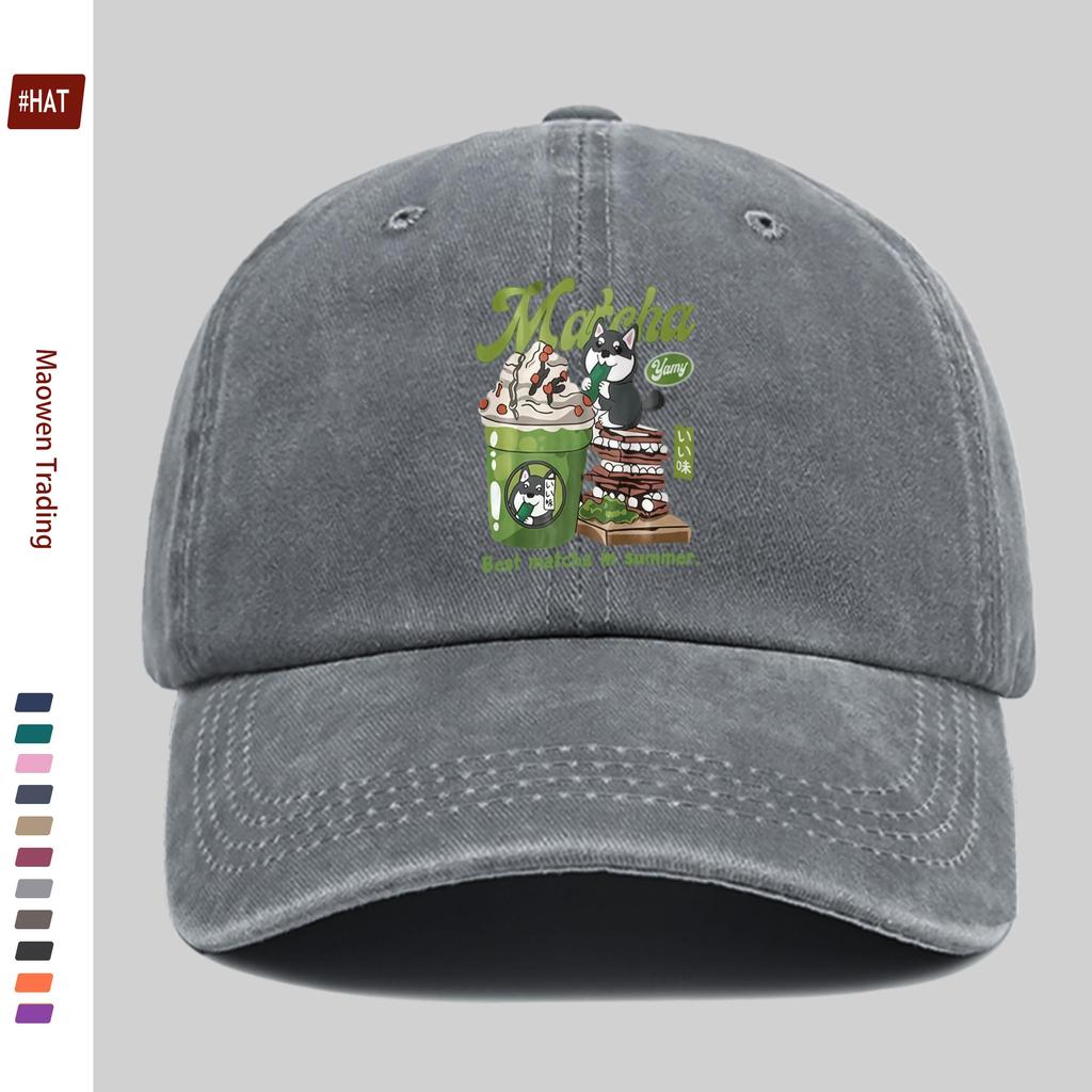 pc Fashion Trendy Cartoon Dog Pattern Printed Baseball Cap with Cute Pet Dog Print Design Decorative Hat Comfortable Lightweig
