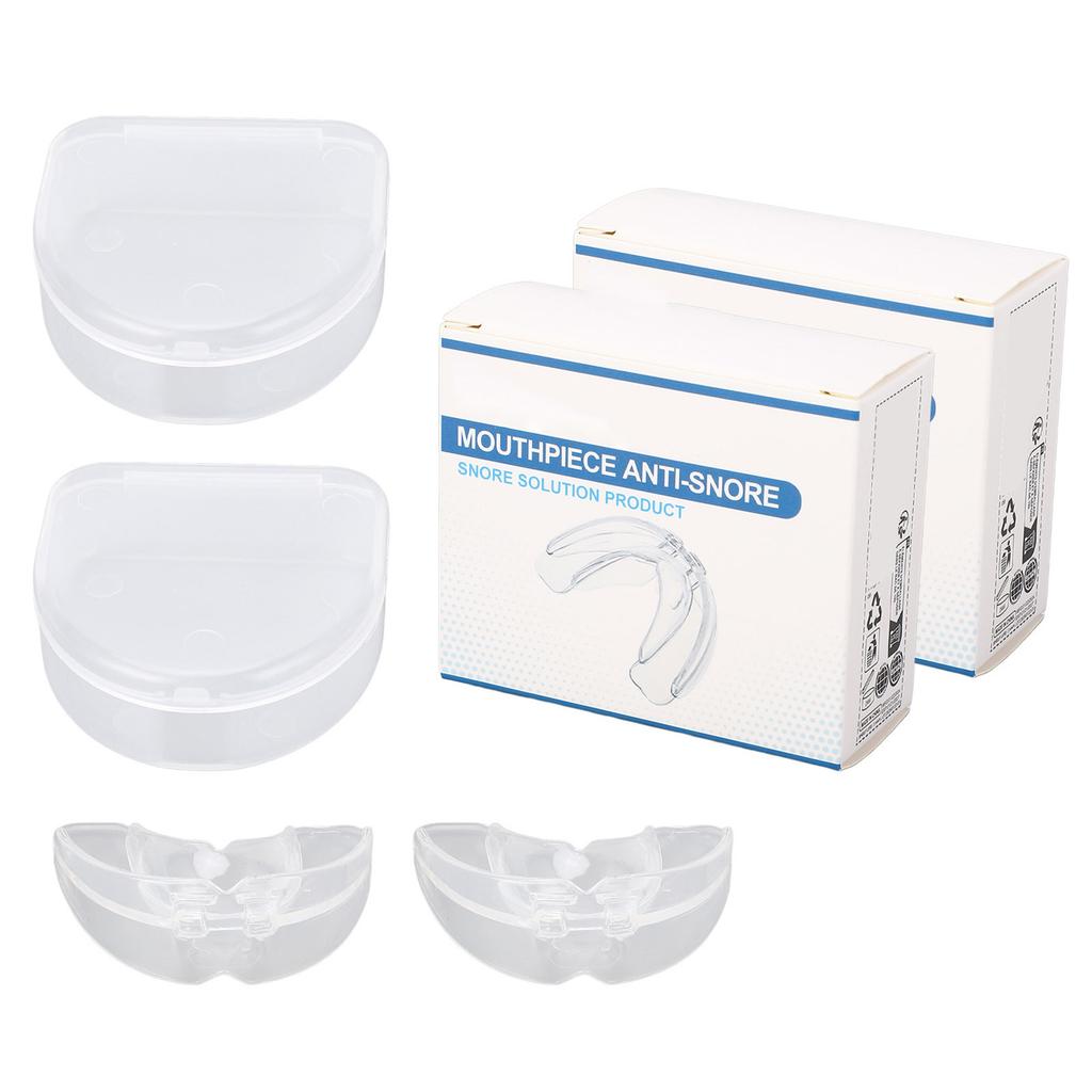 2 шт. Набор мундштуков против храпа, средство для дыхания, каппа, устройство для предотвращения скрежета зубами по ночам