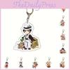 Stylish Demon Slayer Christmas Keychain Featuring Tanjirou Nezuko Zenitsu Giyuu Design