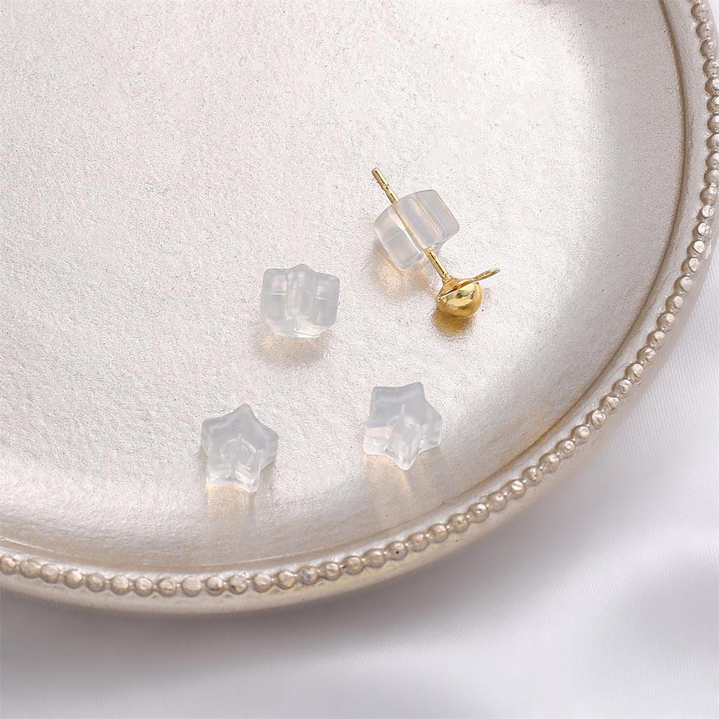 20-100 шт./пакет, силиконовые прозрачные беруши, серьги «сделай сам», ювелирные аксессуары