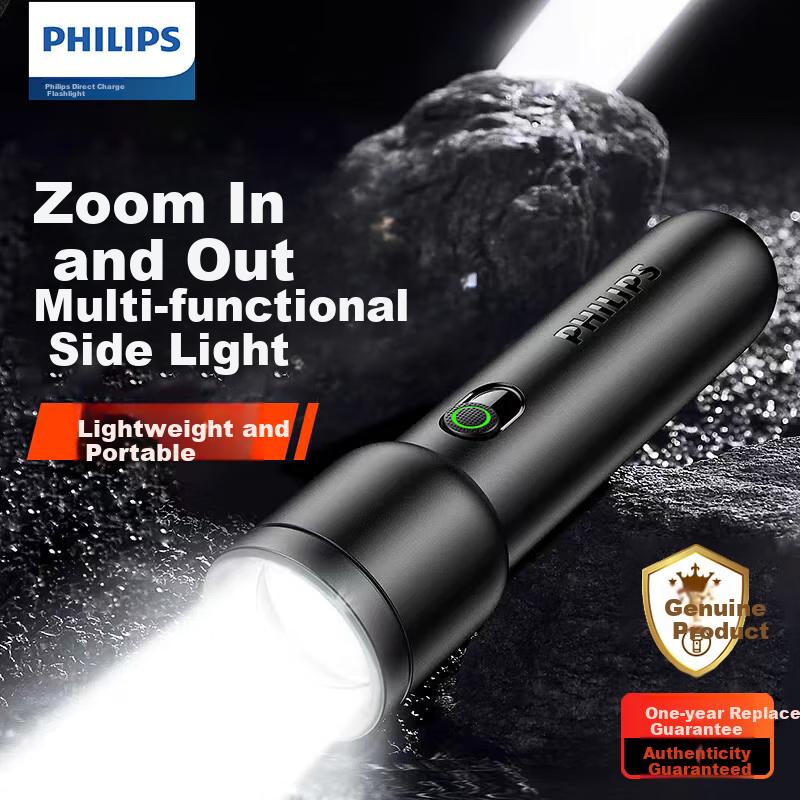 PHILIPS Flashlight, High-Intensity Beam, Ultra-Bright 200,000 Lumens, for Home And Outdoor Use, Compact -Style, Emergency Lighting SFL1123