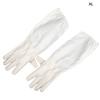 Pair Anti-Sting Bee Gloves Long Sleeves Elastic Cuff Beekeeper Hand Arm Protective Tool White(XL )