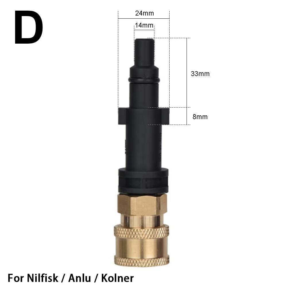 1 шт. 1/4" Водный разъем для горелки Быстросъемный аксессуар для мойки автомобиля для Karcher для LAVOR для Bosch