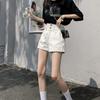 Yozgi Qayrilgan Denim Shortlar Tide Ayollar Yuqori Bel Bo'sh A So'zi Super Shortlar