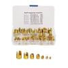 Self Tapping Insert Thread    Tool Nut Inserts with Great Strength and Stability for Metal and Plastics Processing Industry 50Pcs Brass Inserts C