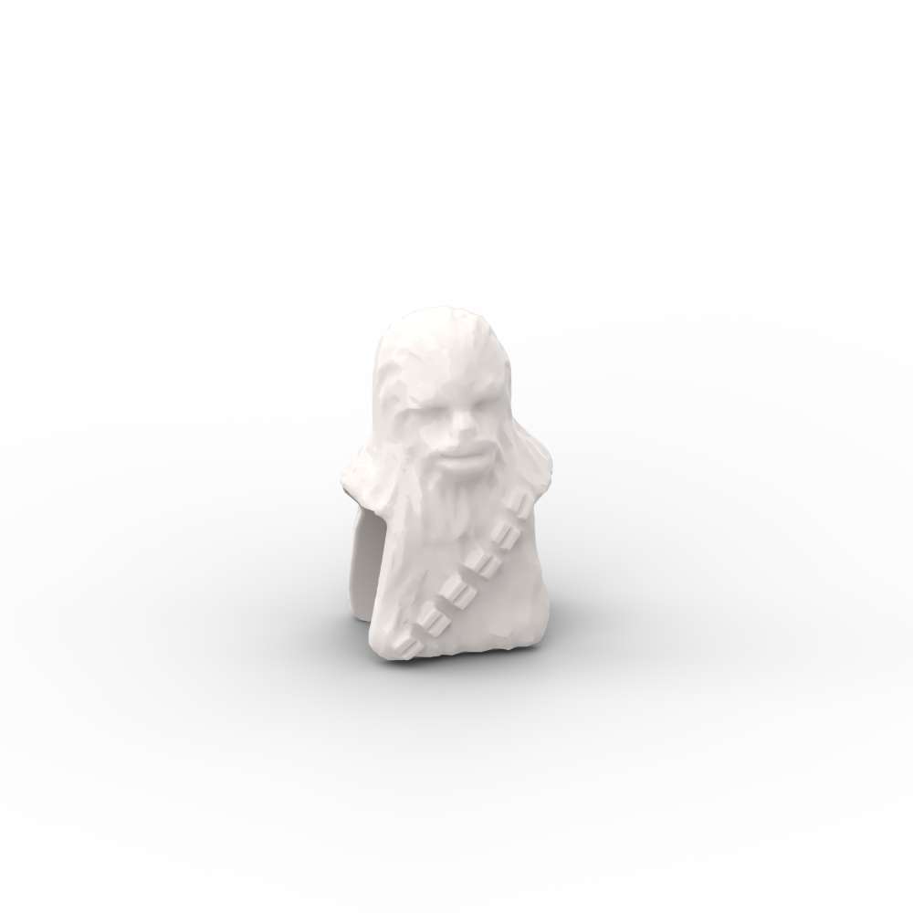 non-toxic MOC 10PCS 30483 Gorilla Hair Building Blocks Wookiee Solider Head Kit Brick Particle Educational Toys Children Birthday Kid Gift