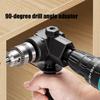 Stable 90° Drilling Adapter Three Claw Clamping Extending Chuck 90 Degree Corner Bend  Carpentry