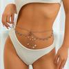 Sexy Metal Star Butterfly Waist Chain Beach Wind Waist Chain Pearl Chain Tassel Body Chain