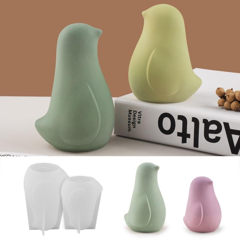 3D Силиконовые формы в виде птиц Ароматерапевтическое гипсовое украшение для DIY ручной работы Свеча Смола Поделка Настольный декор Домашнее рукоделие