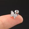 Серьги для пирсинга козелка для женщин, бабочка, змея, пирсинг козелка, спираль, кольцо для ушей, серьги из нержавеющей стали для хряща