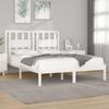 VidaXL Bed Frames White Solid Pine Wood 140x190 Cm 3103914