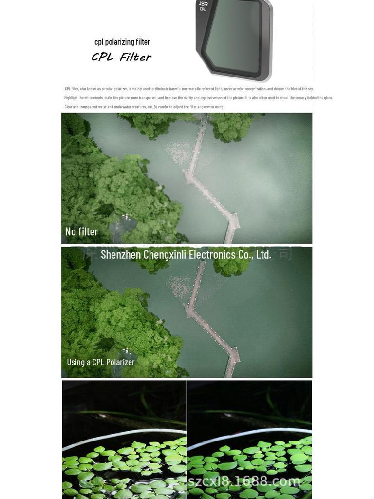 Фильтры поляризационные ND JUNESTAR CPL для дрона DJI Mavic 3