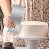 10 Inch Stainless Steel Cake Scraper Butter Spatula Smoothing Metal Cream Scraper Easy To Clean Cake Tool Pastry Cutter for Frosting Mousse Cheese