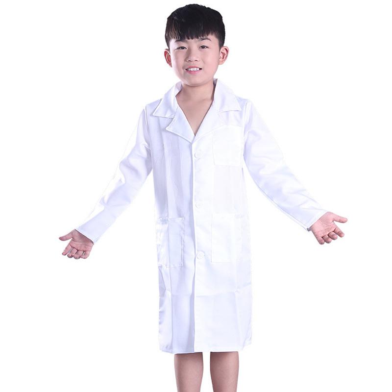 Science Lab Student White Coat Halloween Carnival Party Doctor Cosplay Costume Suitable For Height 100-170cm