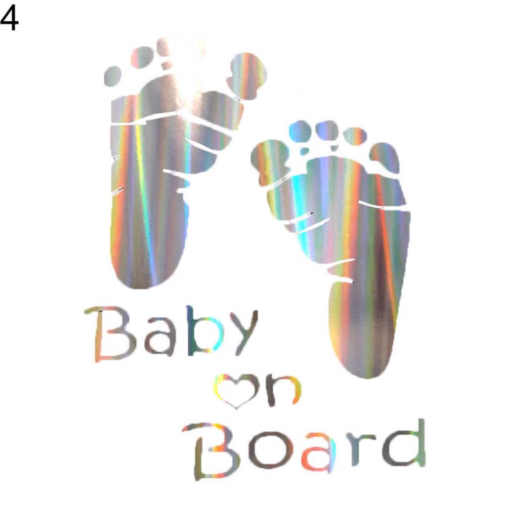 Голографическая наклейка на стекло автомобиля с предупреждением о наличии ребенка в машине