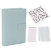 Budget Binder A6 6 Holes PU Leather Notebook Binder 12 Pcs Budget Sheet 8 Pcs Transparent Zipper