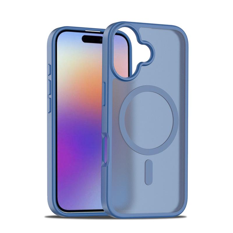 Магнитный матовый чехол для iPhone 17, Совместим с моделями iPhone 13, 14, 15, 16, 17
