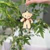 Delightful Short Soft Fur Bear Plush Keyring Perfect For Couples And Adorable Gifts