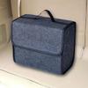 Автомобильный ящик для хранения Войлочный Маленький Органайзер для багажника Портативный Автомобильный Складной Ящик для хранения