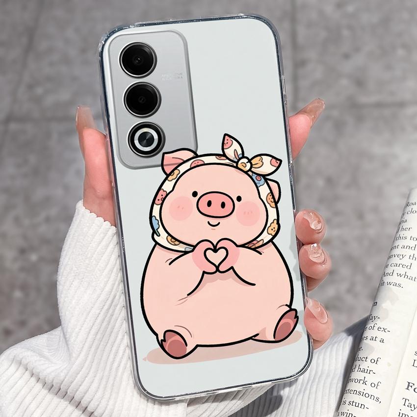 Роскошный противоударный чехол для телефона Oppo A3 A5 A1 Pro A3x AX5 AX5s A7 A8 Ace2 с милыми цветочными узорами, прозрачная защита из ТПУ, задняя крышка для корпуса Oppo