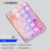 LEOBOG K21 Персонализированная механическая клавиатура с RGB-подсветкой, тремя режимами и клавишами с возможностью горячей замены.