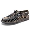 Fashion Sandals For Men Summer Breathable Shoes Handmade Rope Roman Sandals Couple Stylish Flats Shoes Outdoor Beach Men Sandals