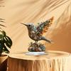 Hummingbird Desktop Ornament Animal Plaque Display 2D Flat Creative Table Centerpiece Acrylic