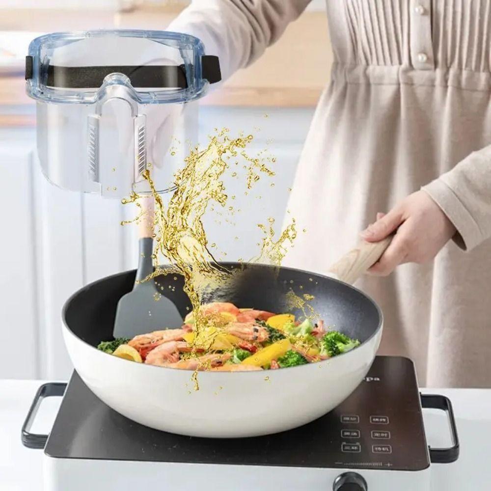 Прозрачная кухонная маска для лица Многоцелевая полнолицевая маска Устойчивая к брызгам масла