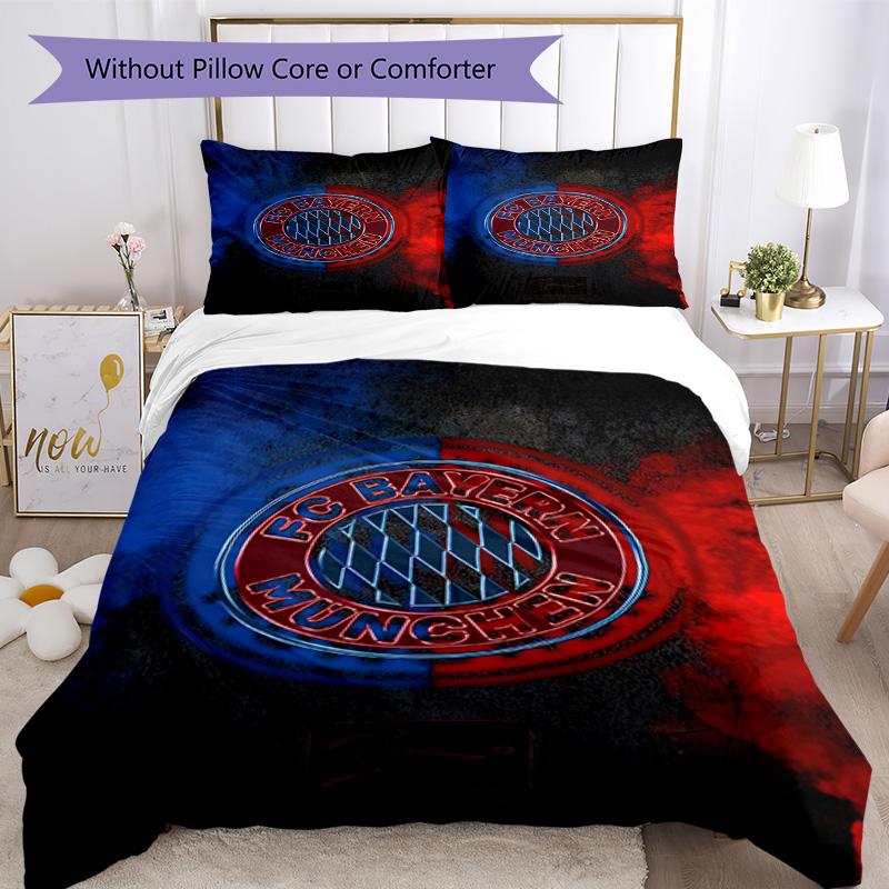 Bayern Munich Bedding Set Breathable Duvet Cover with Pillowcases Decorative Bed Linen for Bedroom Home Decoration Birthday Gift