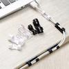 20PCS Cable Manager Clip Cable Management Desktop and Workstation ABS Cable Manager Clip USB Charging Data Cable Winder