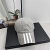 Hat Men'S And Women'S Outdoor Cap Spring Solid Color Extended Brim Baseball Cap Striped Hat