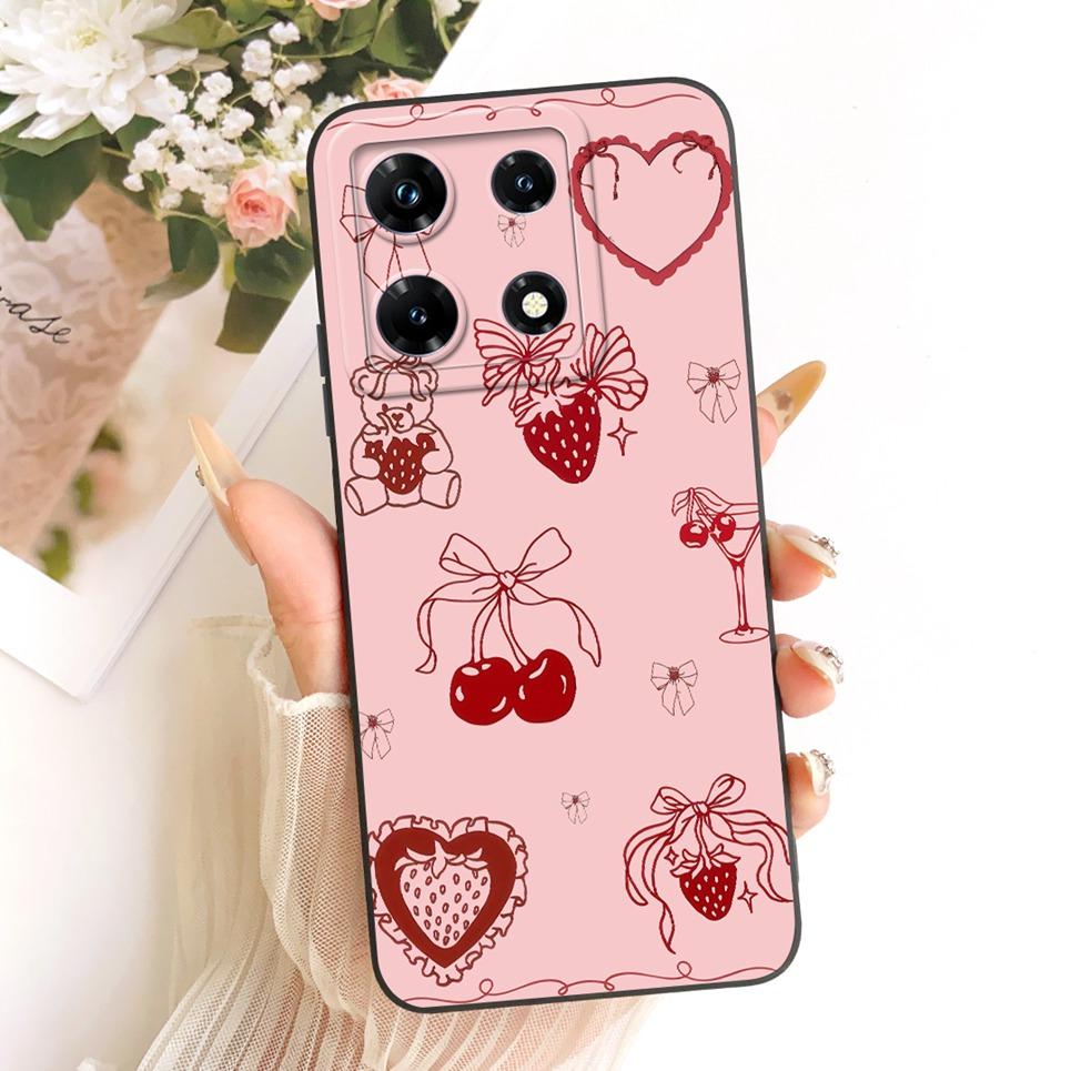 For Infinix Note 30 Pro 30i Note30 30VIP Phone Case Bow Pattern Flower Butterfly Girly Back Cover Silicone Soft Casing
