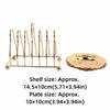 7PCS European Metal Coasters Set Iron Table Coasters Set Coasters Drink Coasters Set  For Home