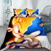 Sonic Duvet Cover for Kids Cool Bedding Set, Duvet Cover for Bedroom Decor Twin, Double, Queen,Soft and Comfortable and King
