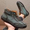 Мужские полусапоги Водонепроницаемые Повседневные Мотоциклетные Кроссовки На плоской подошве Модные Мокасины Рабочая обувь Роскошная Обувь Большие размеры 38-46